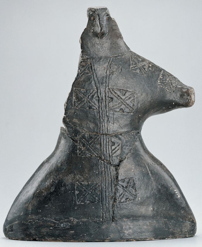 斯洛文尼亚国家博物馆藏首都Ljubljana地区出土的公元前3000年前的陶土人