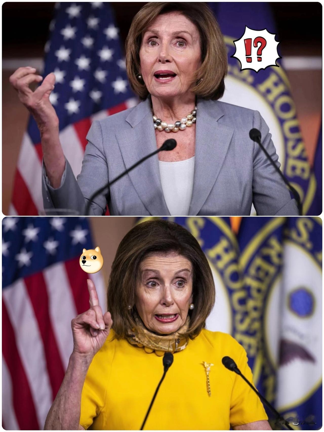 北京时间2月5号晚，佩洛西这老太太又坐不住了，直接在网上开了大招。

这话说的确