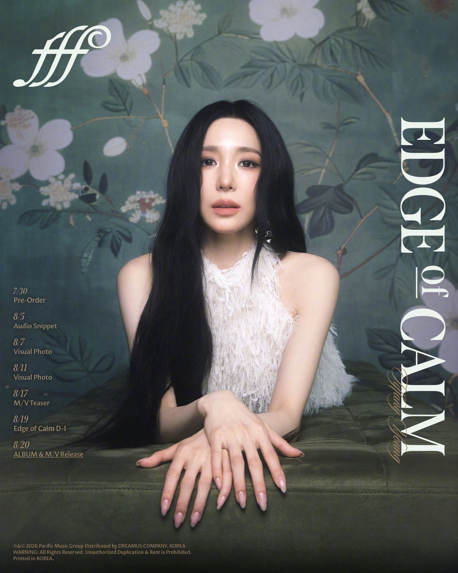 【Twi】Tiffany 新单曲《Edge of Calm》预告公开，8月20日
