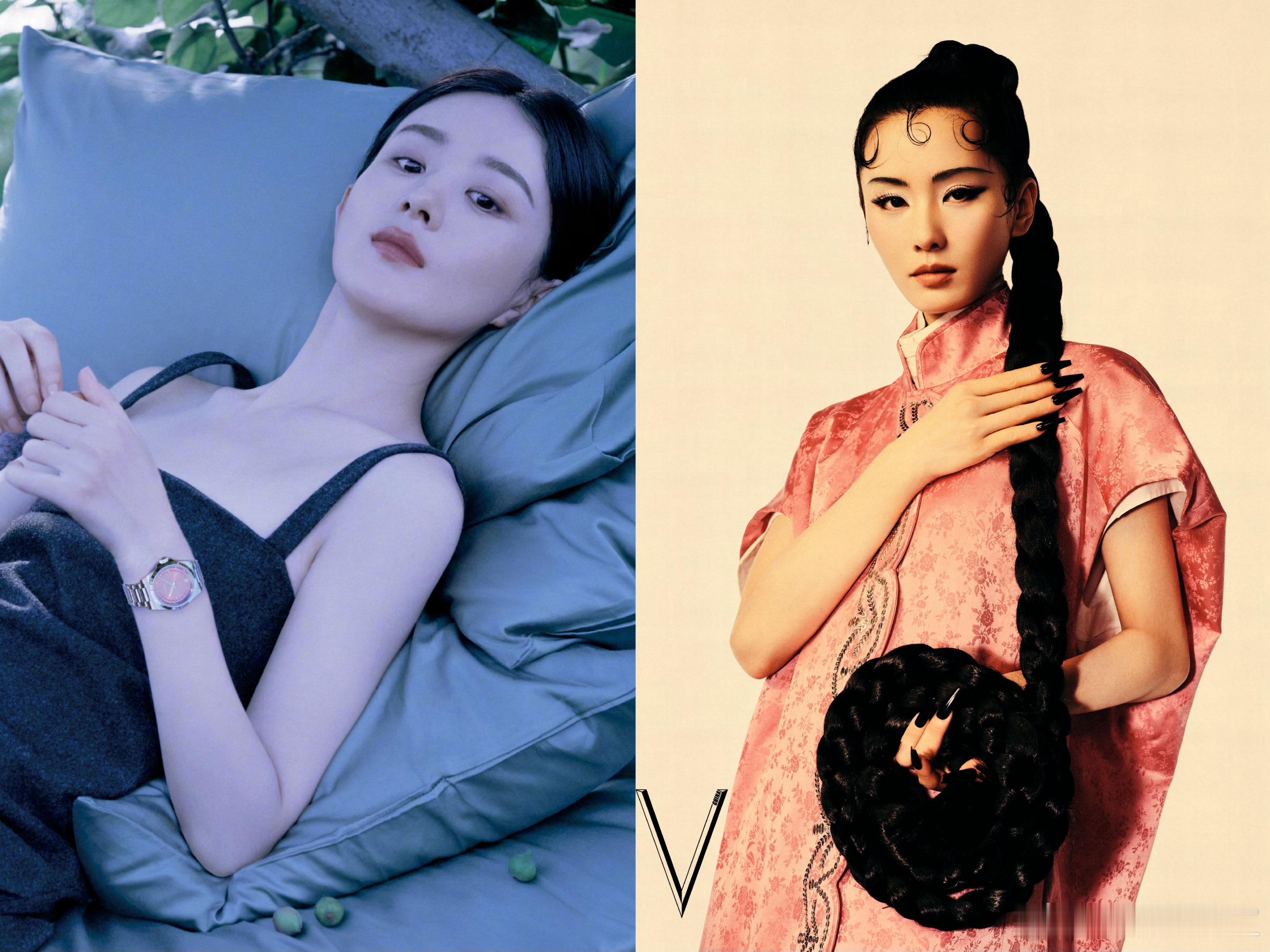 赵丽颖cosmo 刘诗诗V 都是主流大刊封面 来看时尚表现力 ​​​