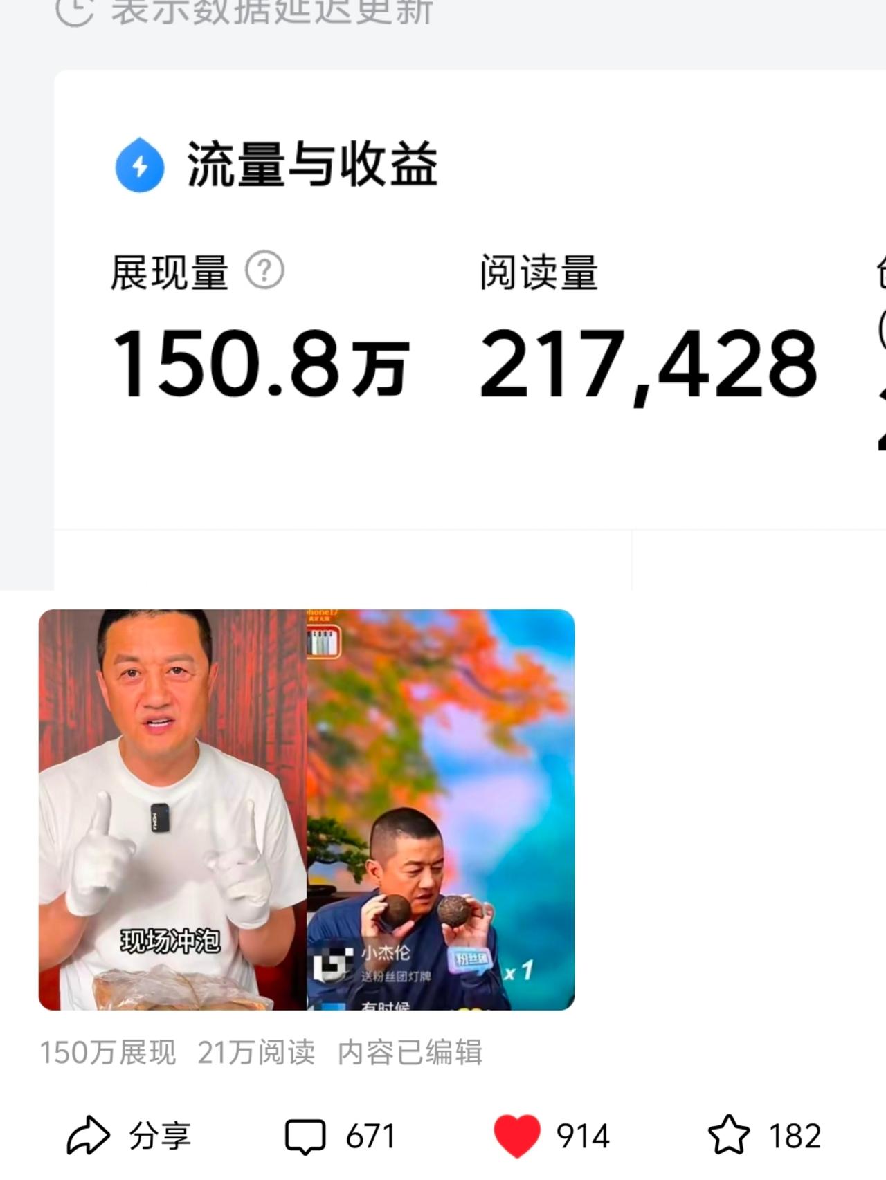 来头条这么久。，
总结出一个能够提高展现，
和阅读量的方法。
原来的时候展现都不
