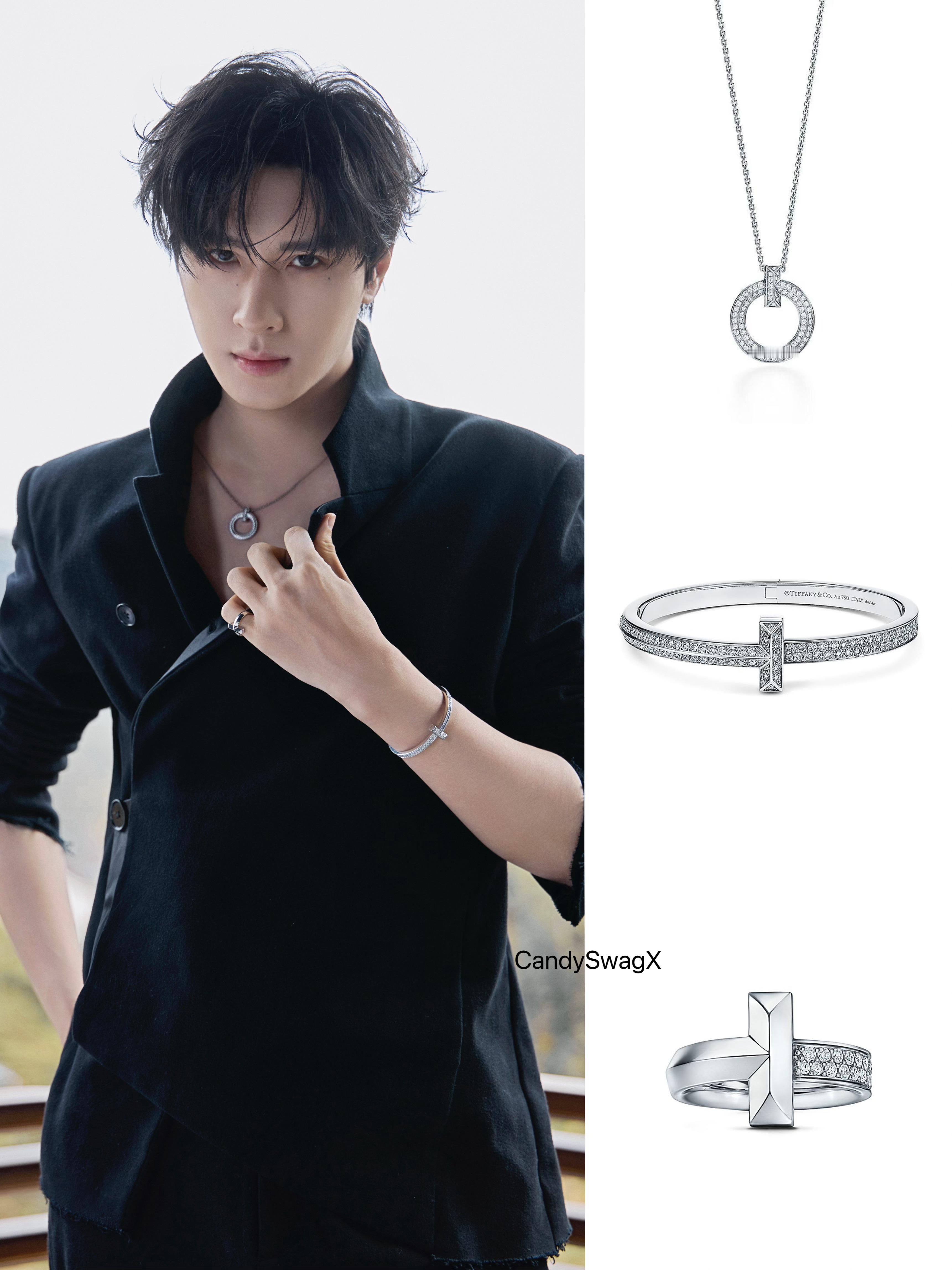 展轩 in Tiffany & Co.💎风格论坛大使佩戴Tiffany T 系