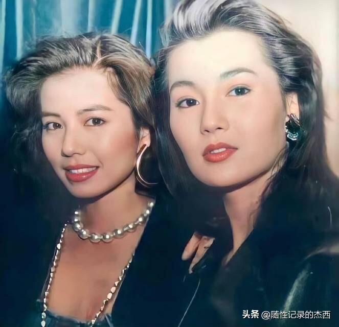 张曼玉年轻时候的颜值担当是一般人达不到的，这样看起来好漂亮，她的脸形、五官很有分