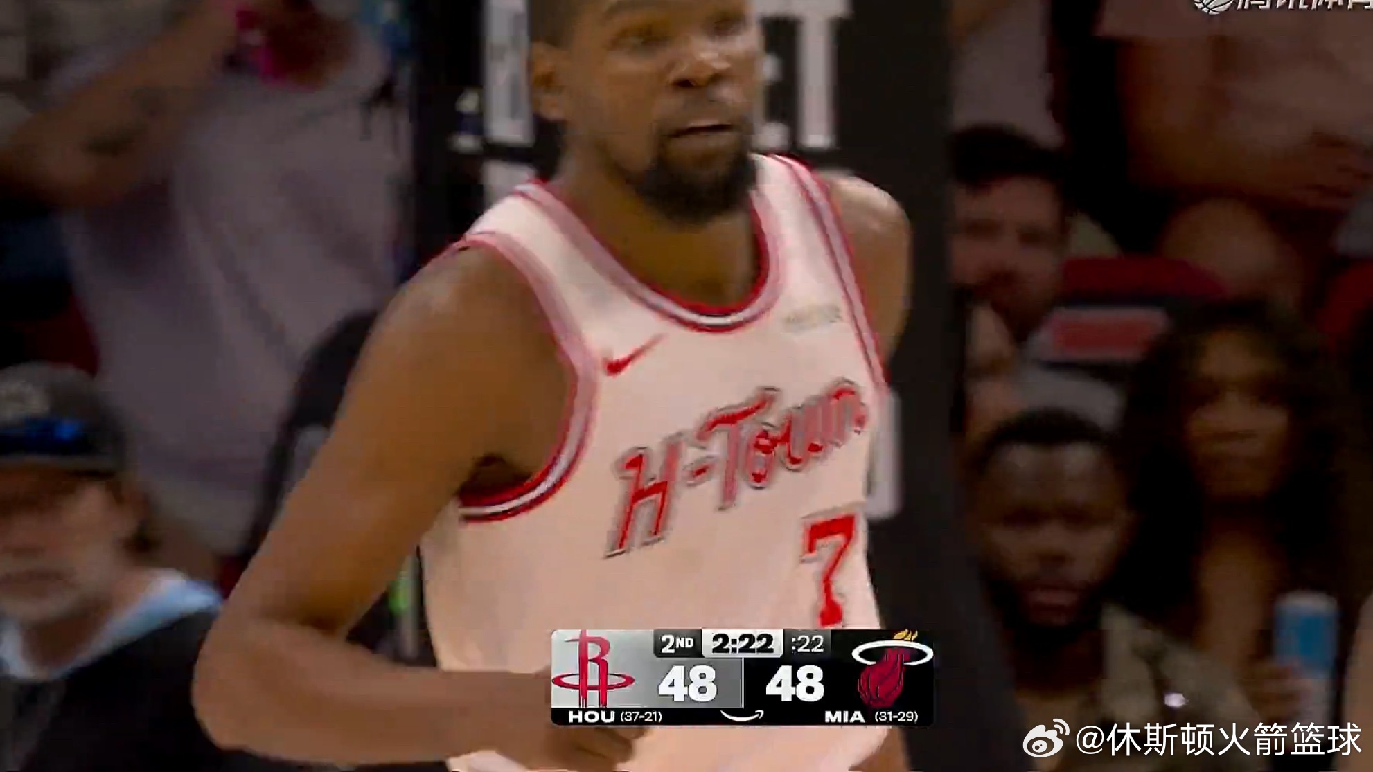 火箭48追平火箭vs热火休斯顿火箭