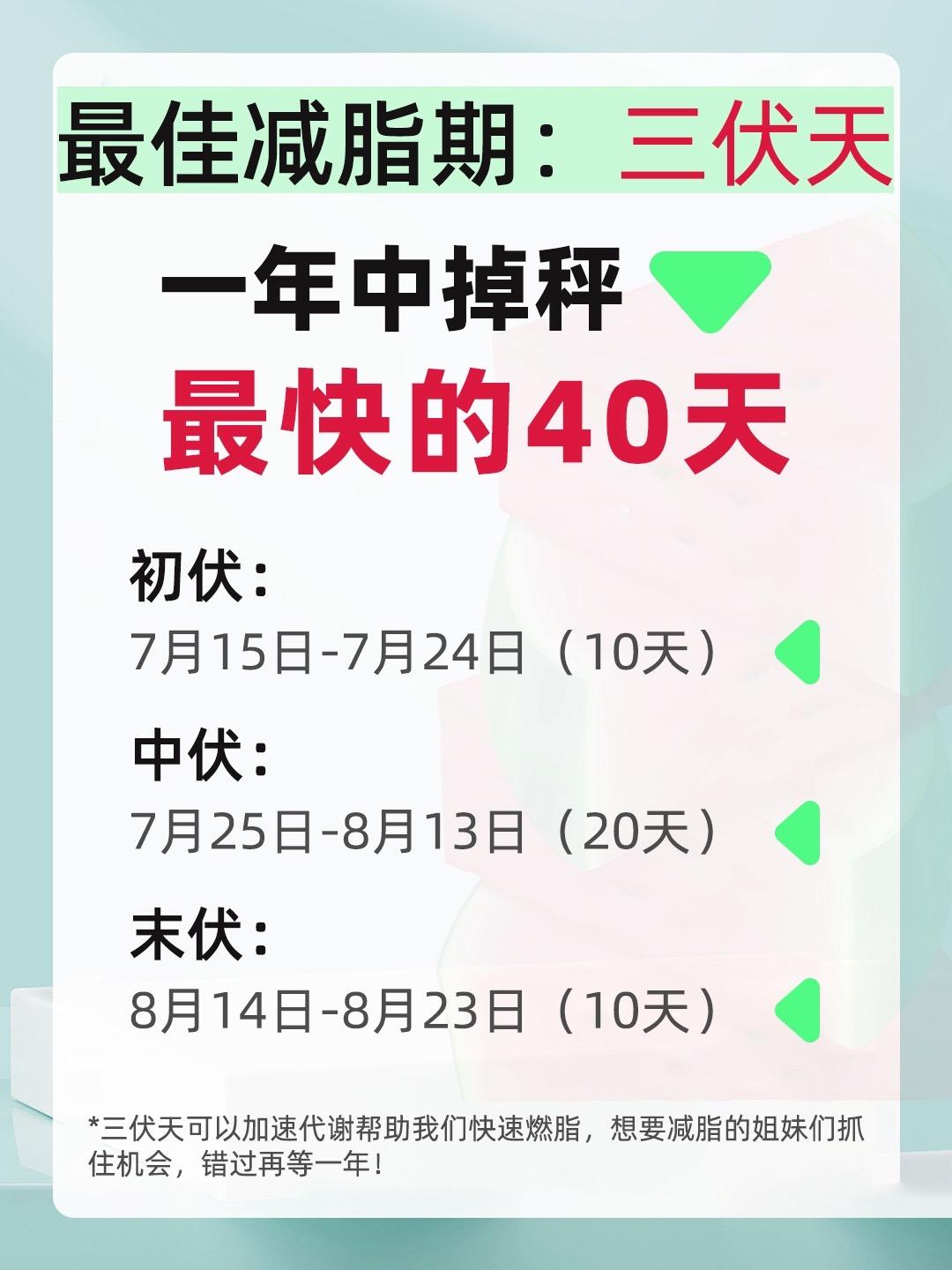一年中掉秤最快的40天！三伏天来咯来咯。