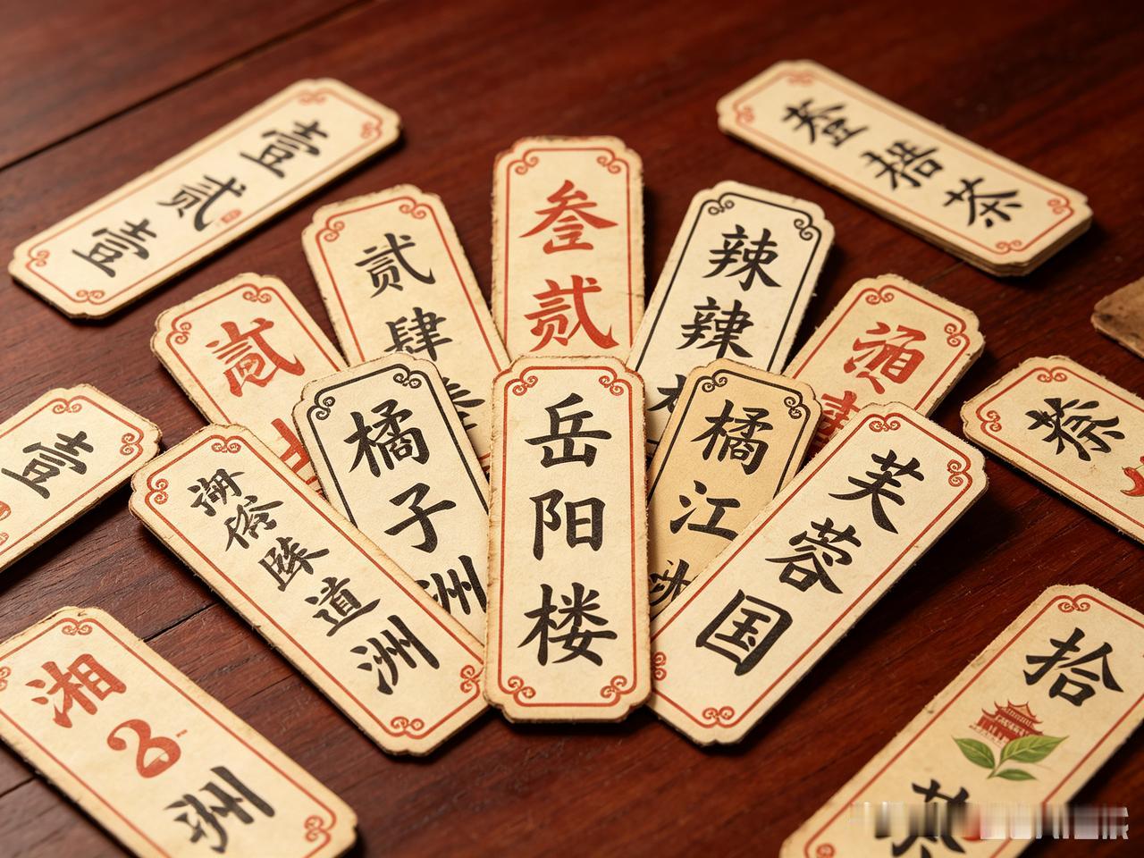 昨天，四个湖南人在打字牌。看得我是眼花缭乱。

他们说：“这种字牌只有我们湖南那