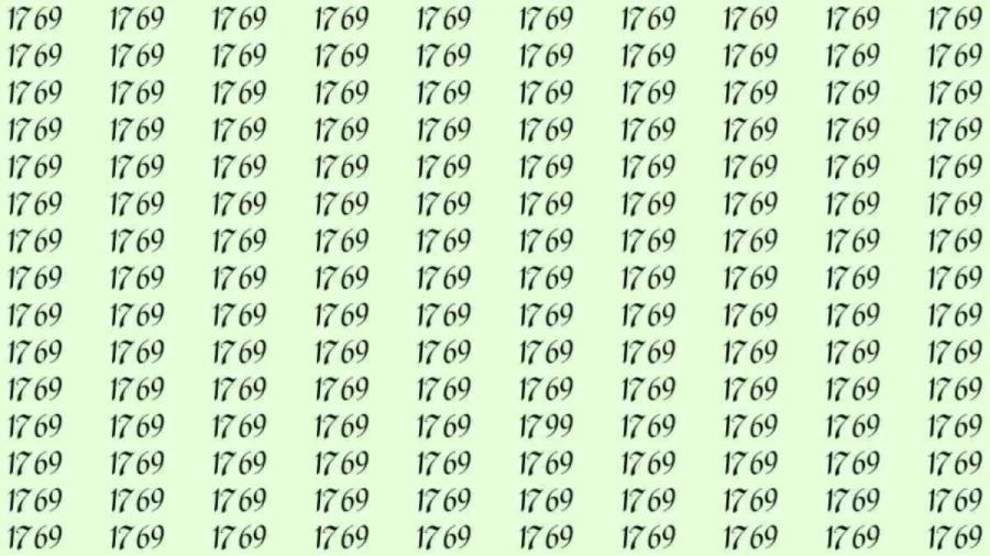 视觉挑战：快速找出不同数字 
           这张图片中整齐排列着大量重复