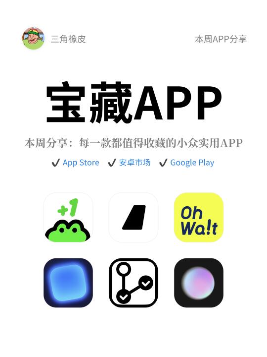 本周值得分享宝藏APP🔥小众实用APP