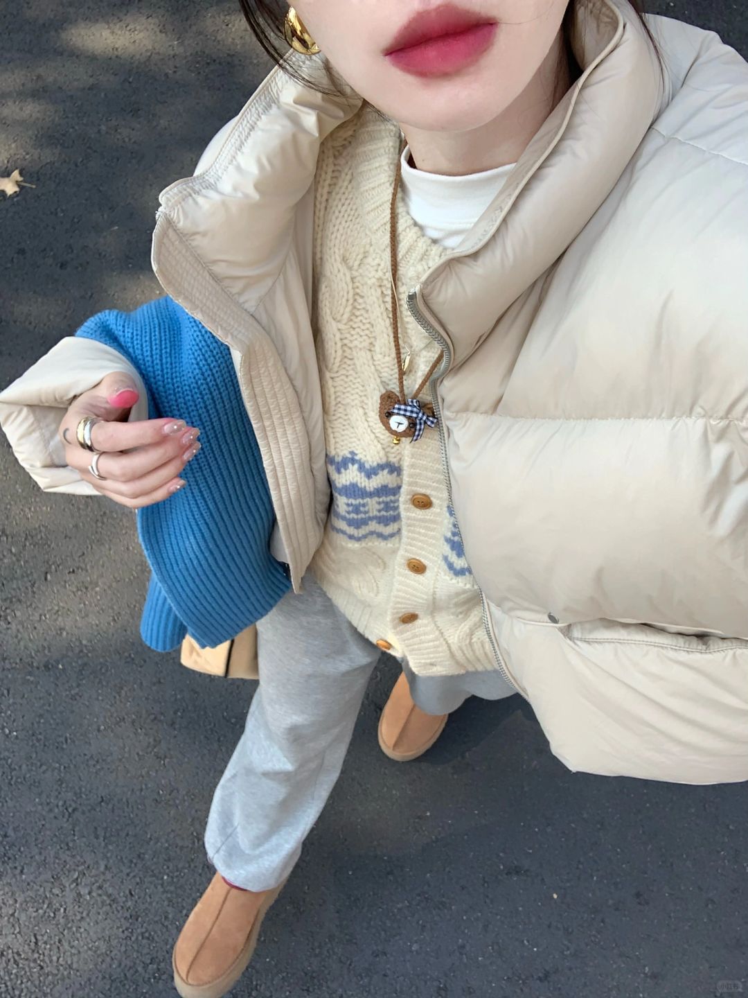 羽绒服这样穿也太好看啦！