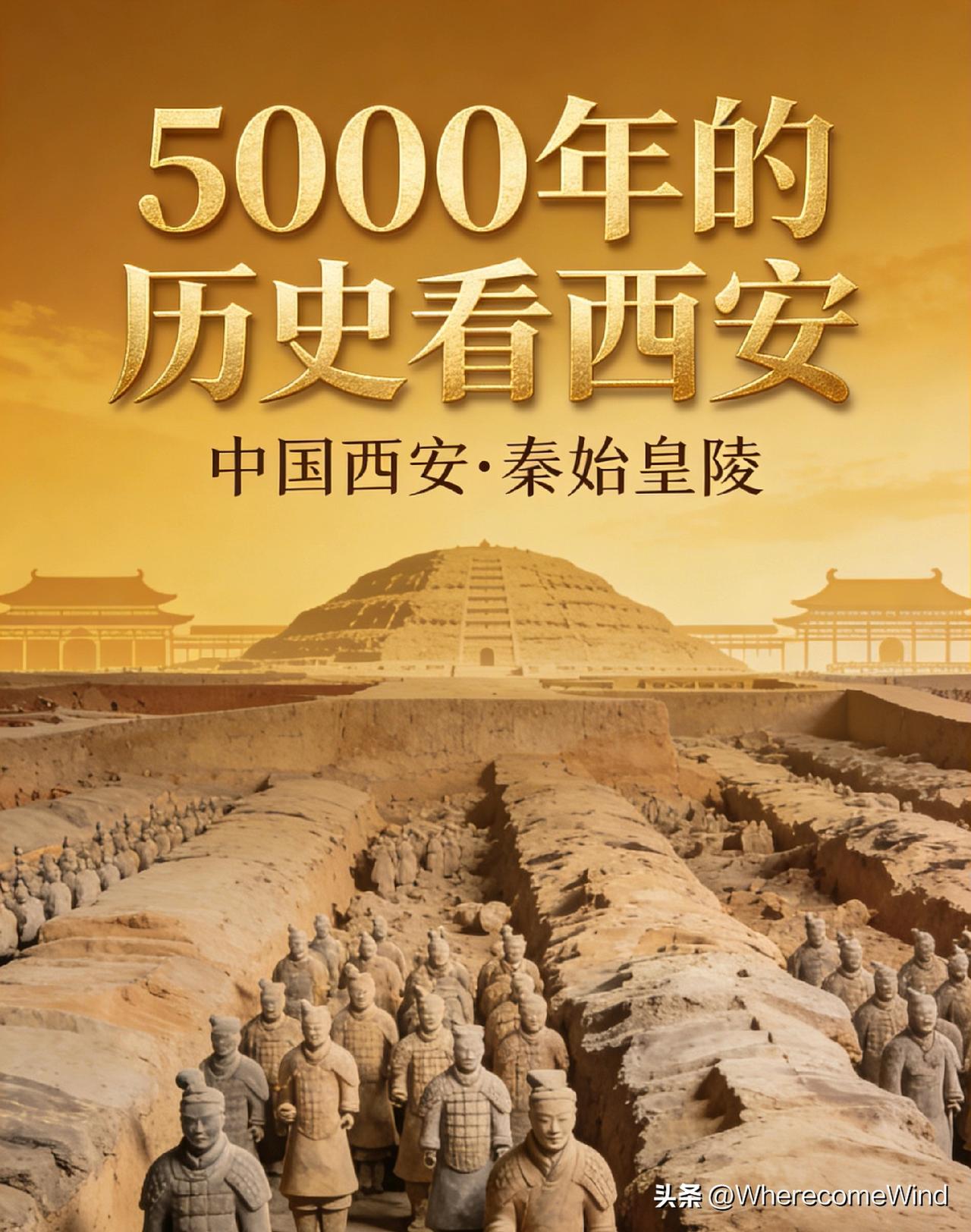 五千年的历史看西安
 
古语云“五千年历史看西安”。这片沉厚的土地，既是华夏文明