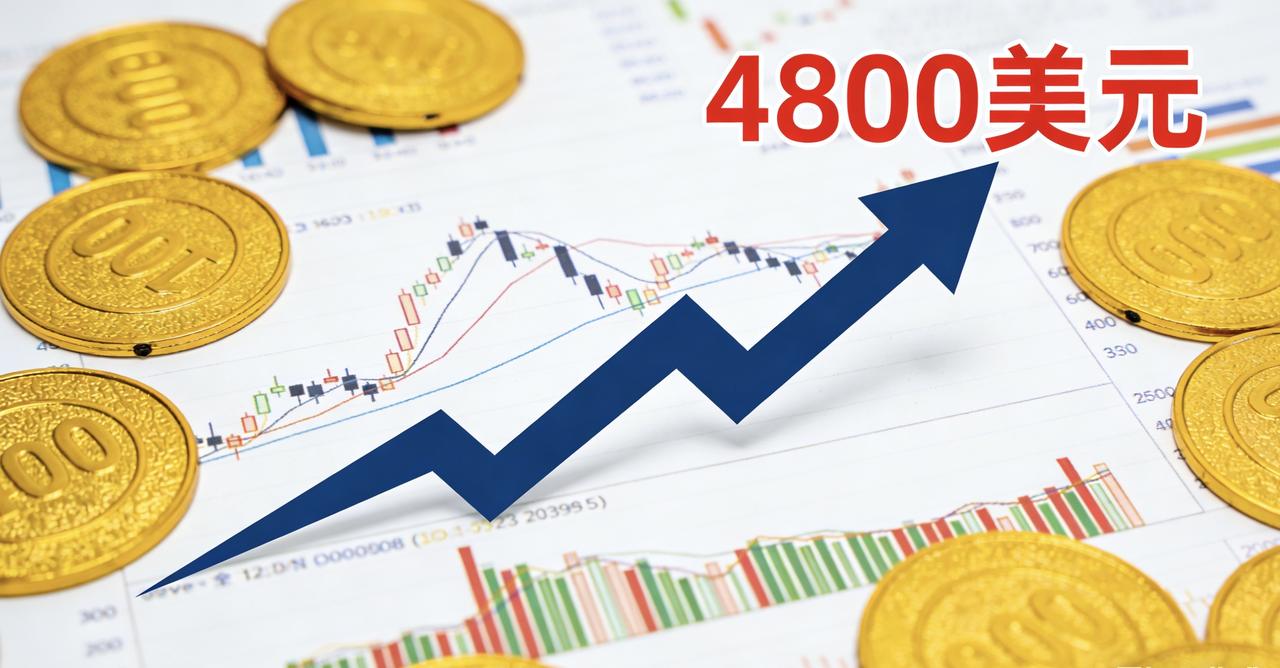 金价彻底疯狂！今天凌晨，伦敦金现货价格历史上首次突破每盎司4800美元大关！这不