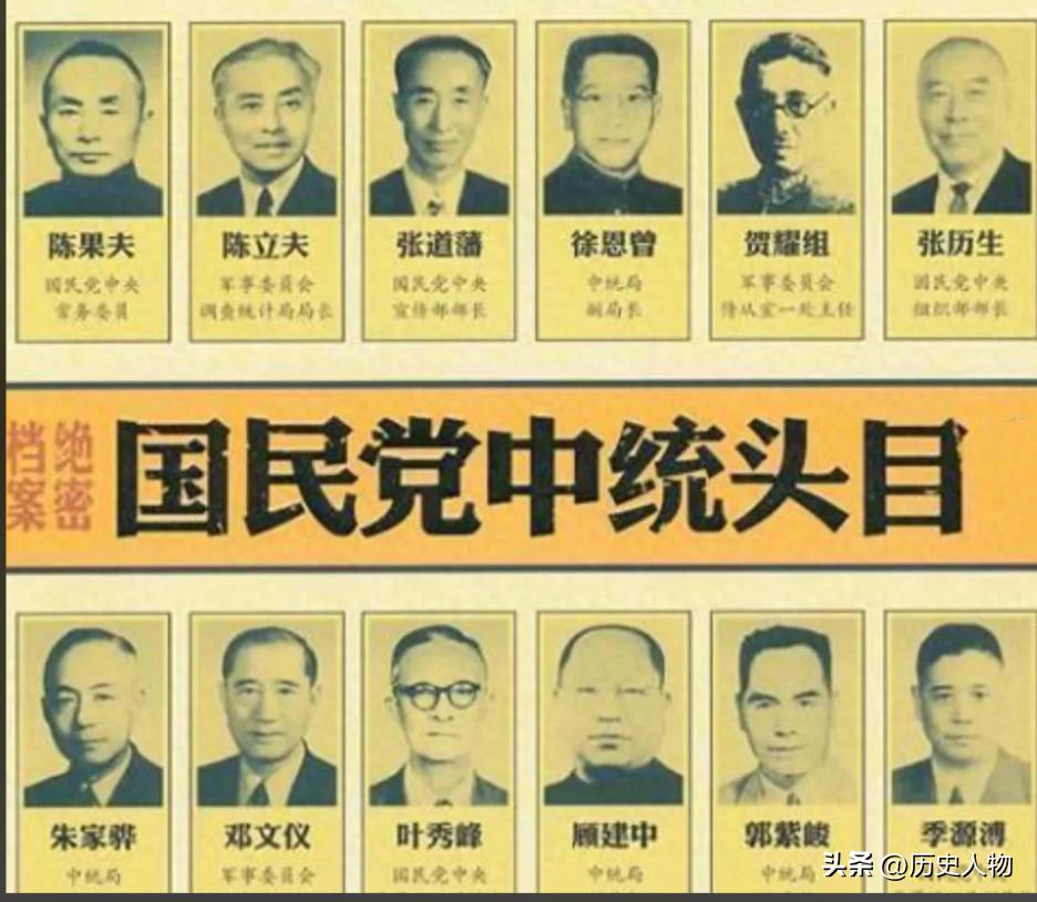 国民党中统与军统争权内斗。

中统隶属国民党中央党部，由陈果夫、陈立夫CC系掌控