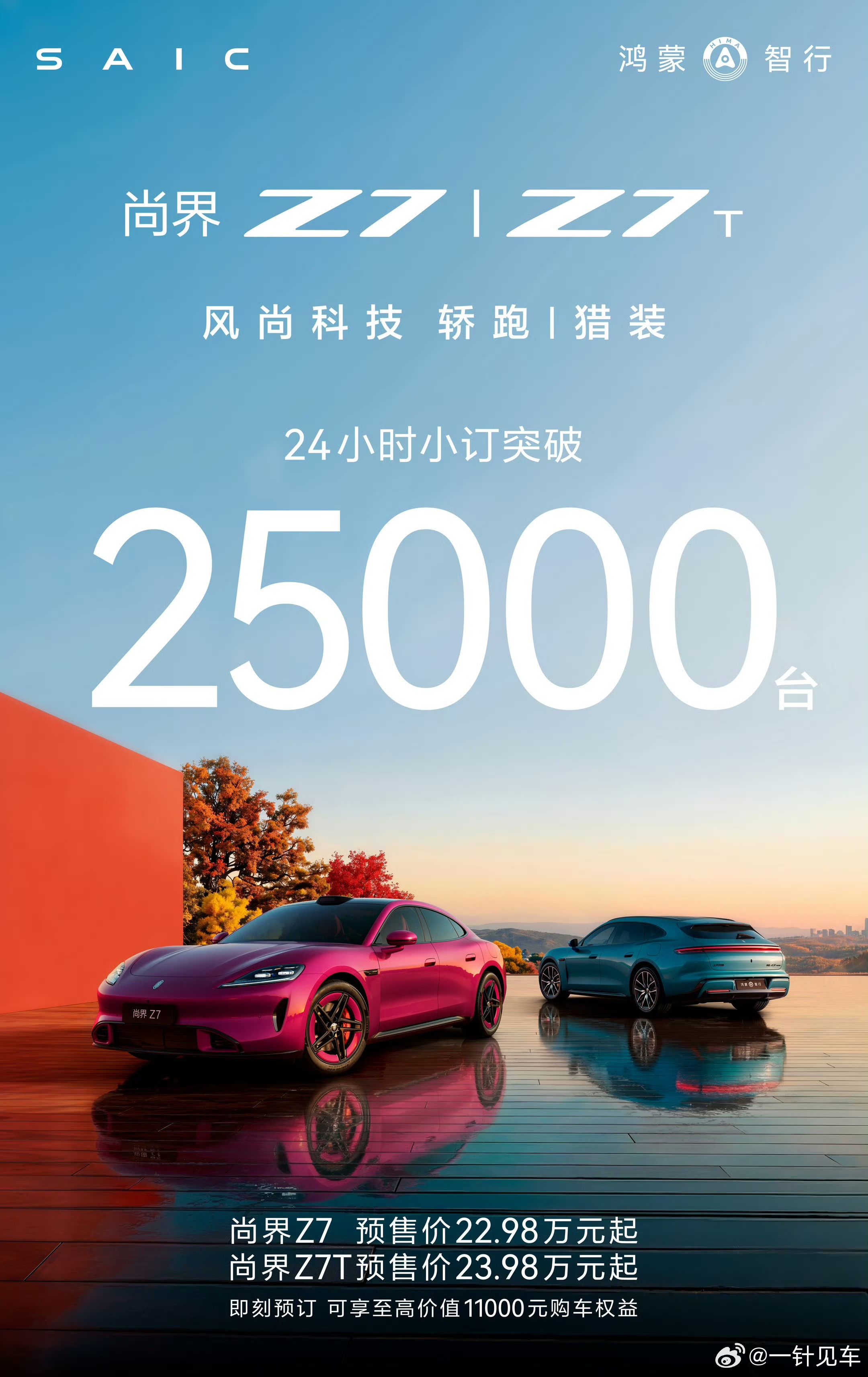 尚界Z7＆Z7T的24小时小时突破2.5万台！“立品牌”非常重要的一款车，可以说