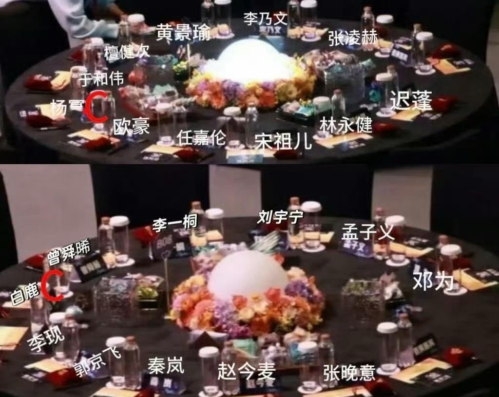 尖叫之夜内场 不知道有啥好争的主桌双c  论资历于和伟、李乃文、林永健，杨幂、檀