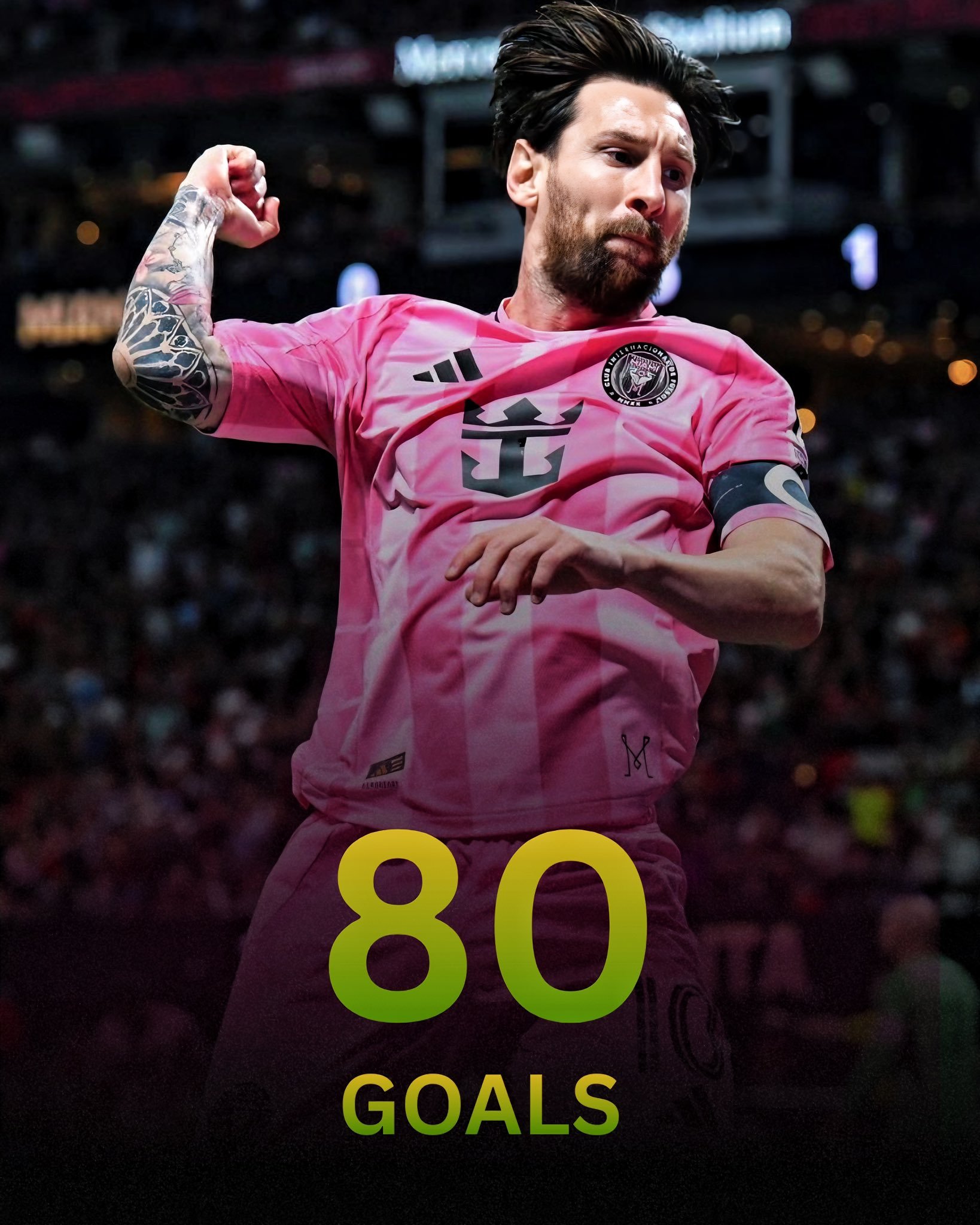 梅西在迈阿密国际队91场比赛中攻入80球……他或许已经开启了又一个巅峰期。梅西生