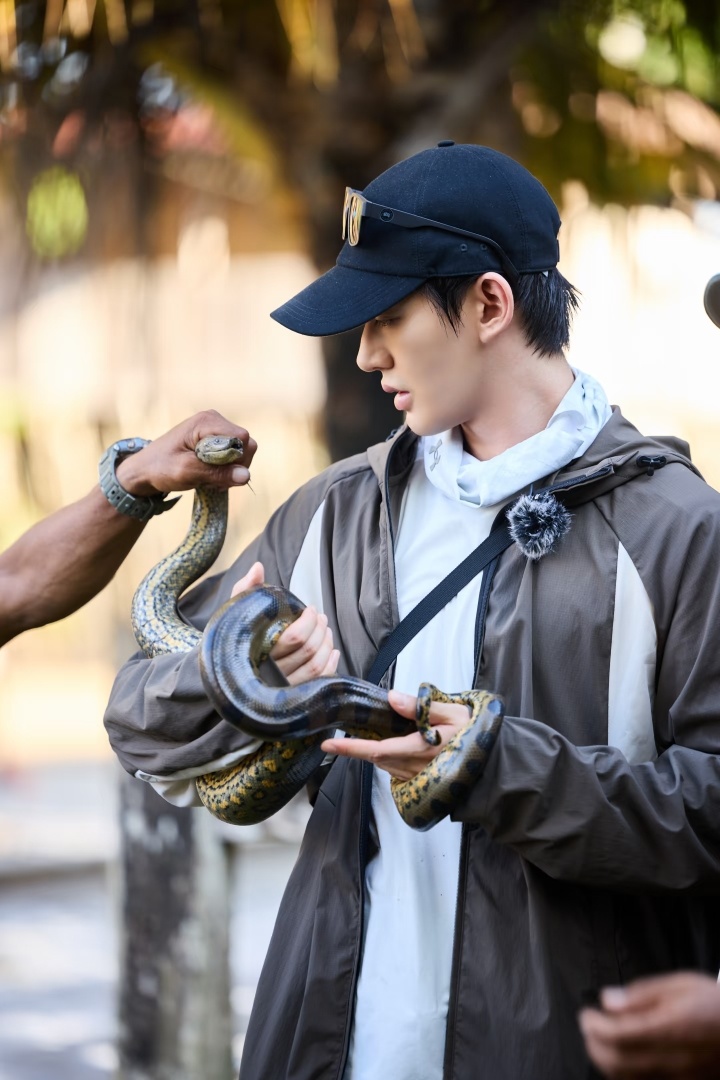 卧槽！亚马逊雨林哥哥抱🐍了！！！邓为花儿与少年8