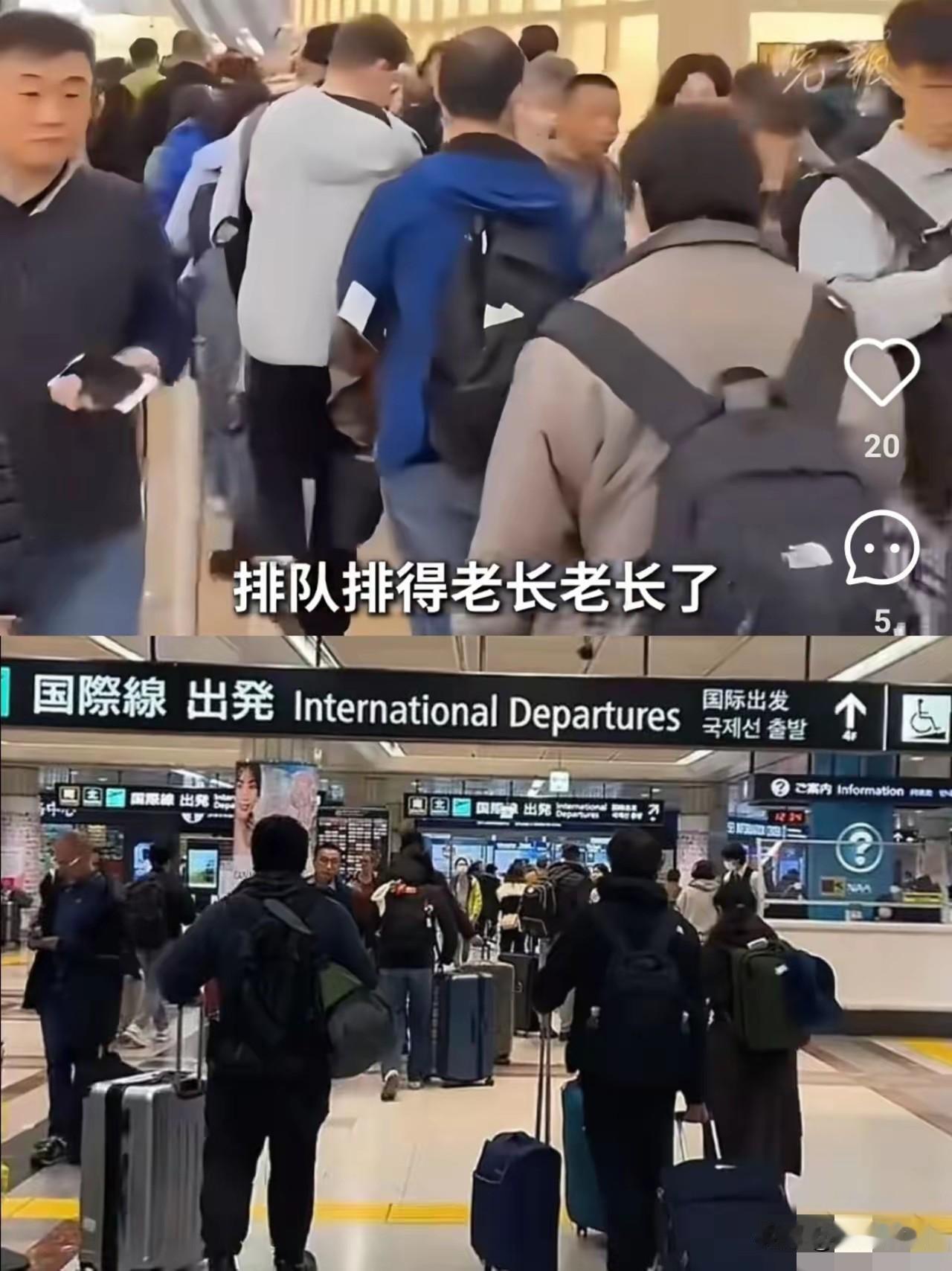 刚刷到成田机场的滞留现场，真叫人哭笑不得！

文旅部和驻日使馆早在一个月前就拉响
