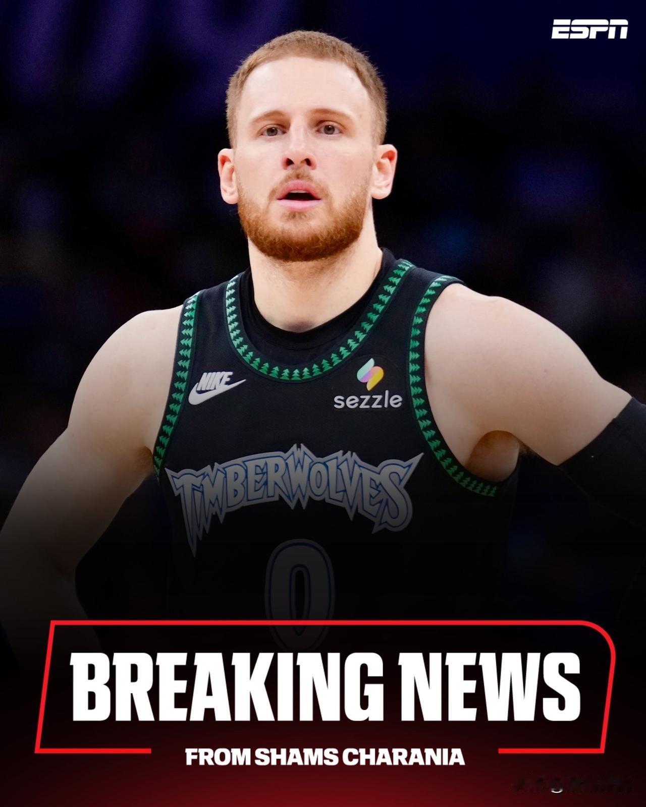 迪文琴佐赛季报销，森林狼喜忧参半！

据Shams大神报道森林狼队的迪文琴佐被诊