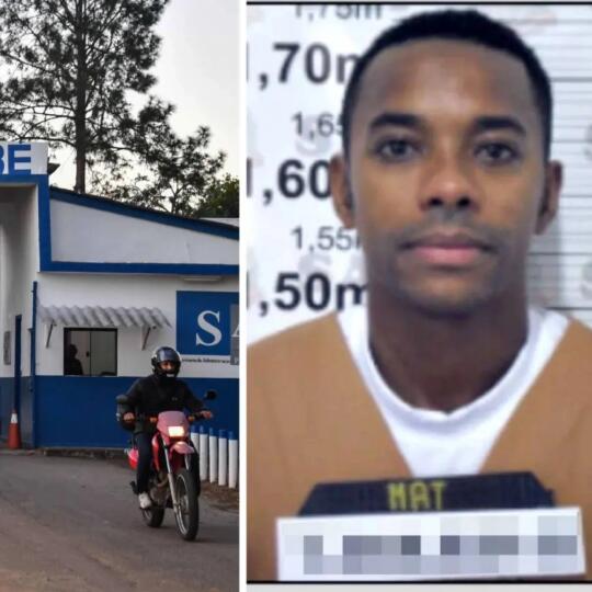 罗比尼奥监狱生活：修电视，踢监狱足球被铲