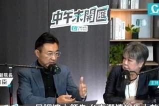 国民党台中市长参选人江启臣今（15日）接受资深媒体人黄光芹节目专访，有媒体报导江