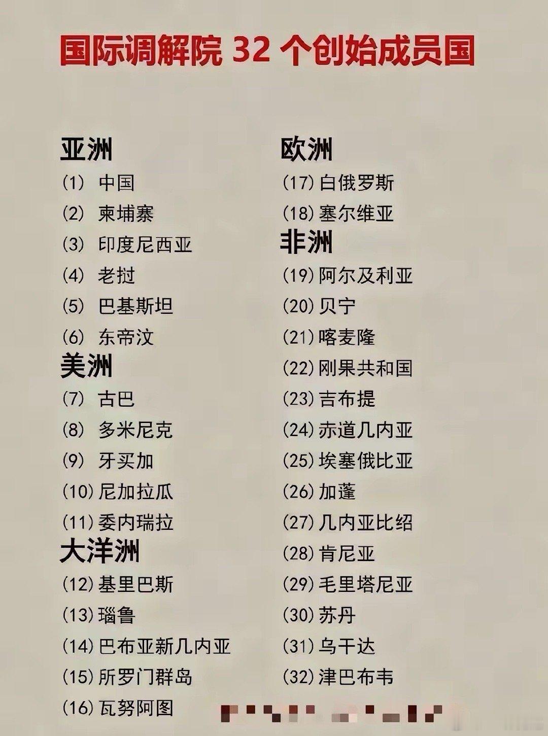 继中国牵头的32个创始成员国的国际调解院成立之后，又一次由中国牵头的43个成员国