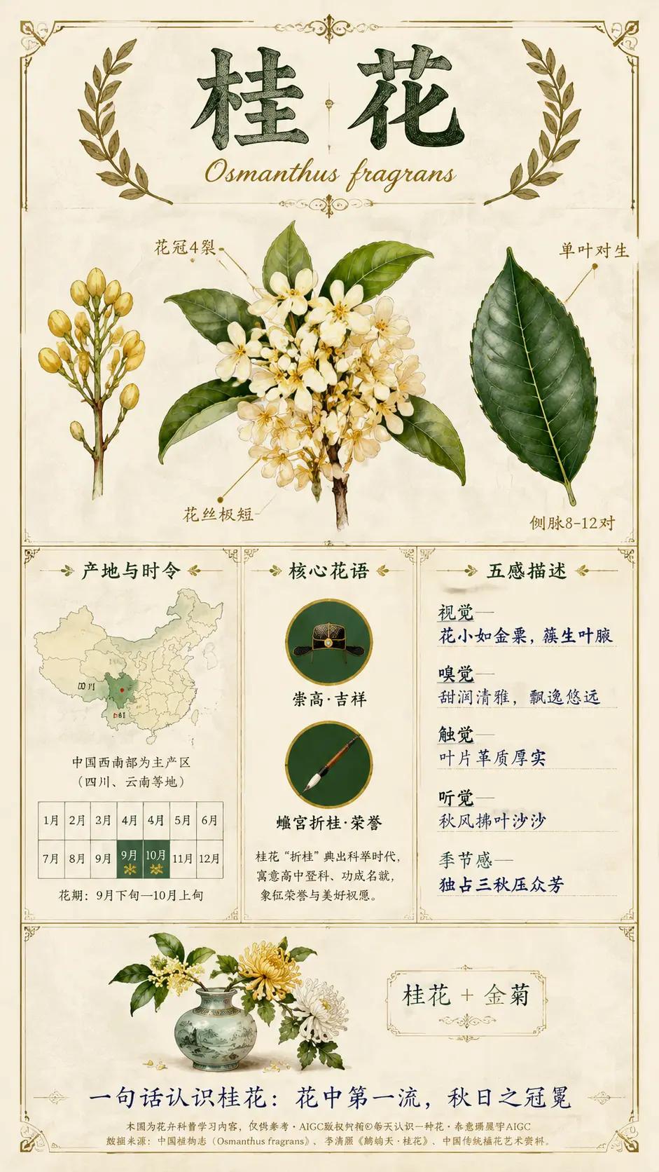 桂花其实不“生”孩子！。你知道吗？桂花几乎不结籽！你闻过的桂花香，和唐朝人闻到的
