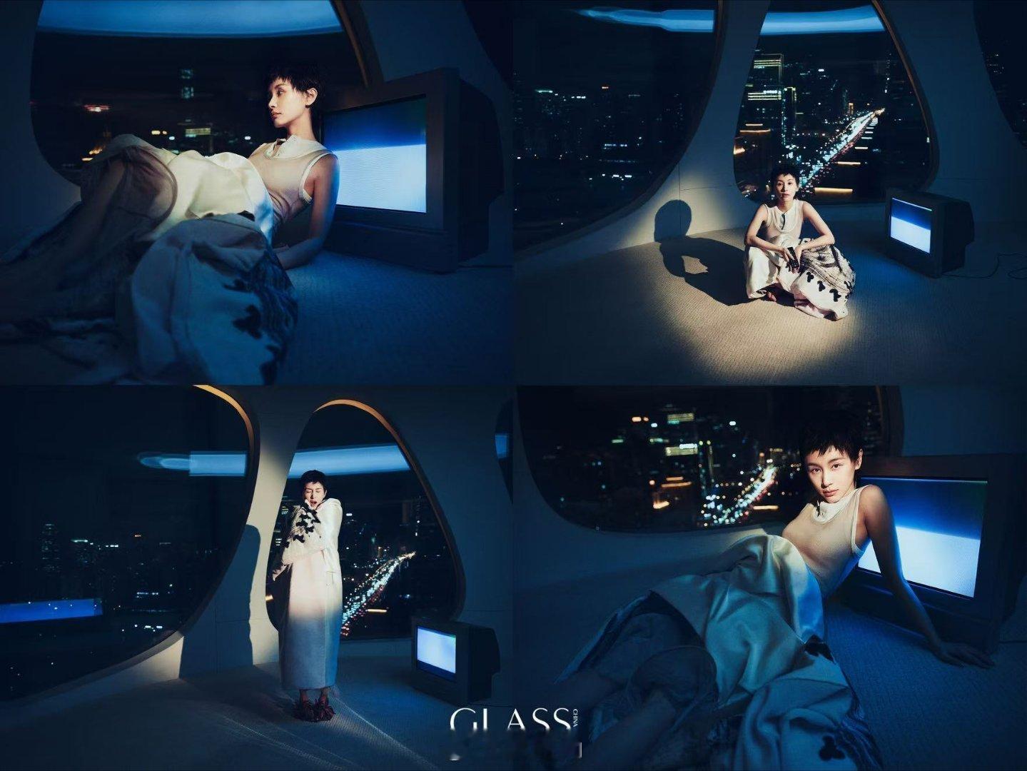 王子文短发机车风造型 当王子文的短发遇上机车风，一场时尚风暴来袭！在GLASS四