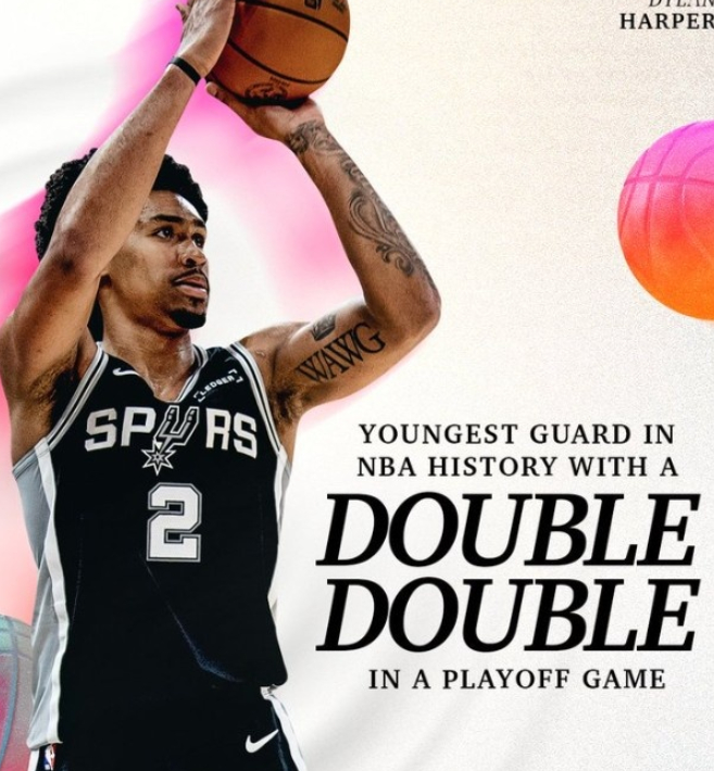 NBA季后赛西部首轮G3，马刺120-108战胜开拓者，大比分2-1领先。此役，