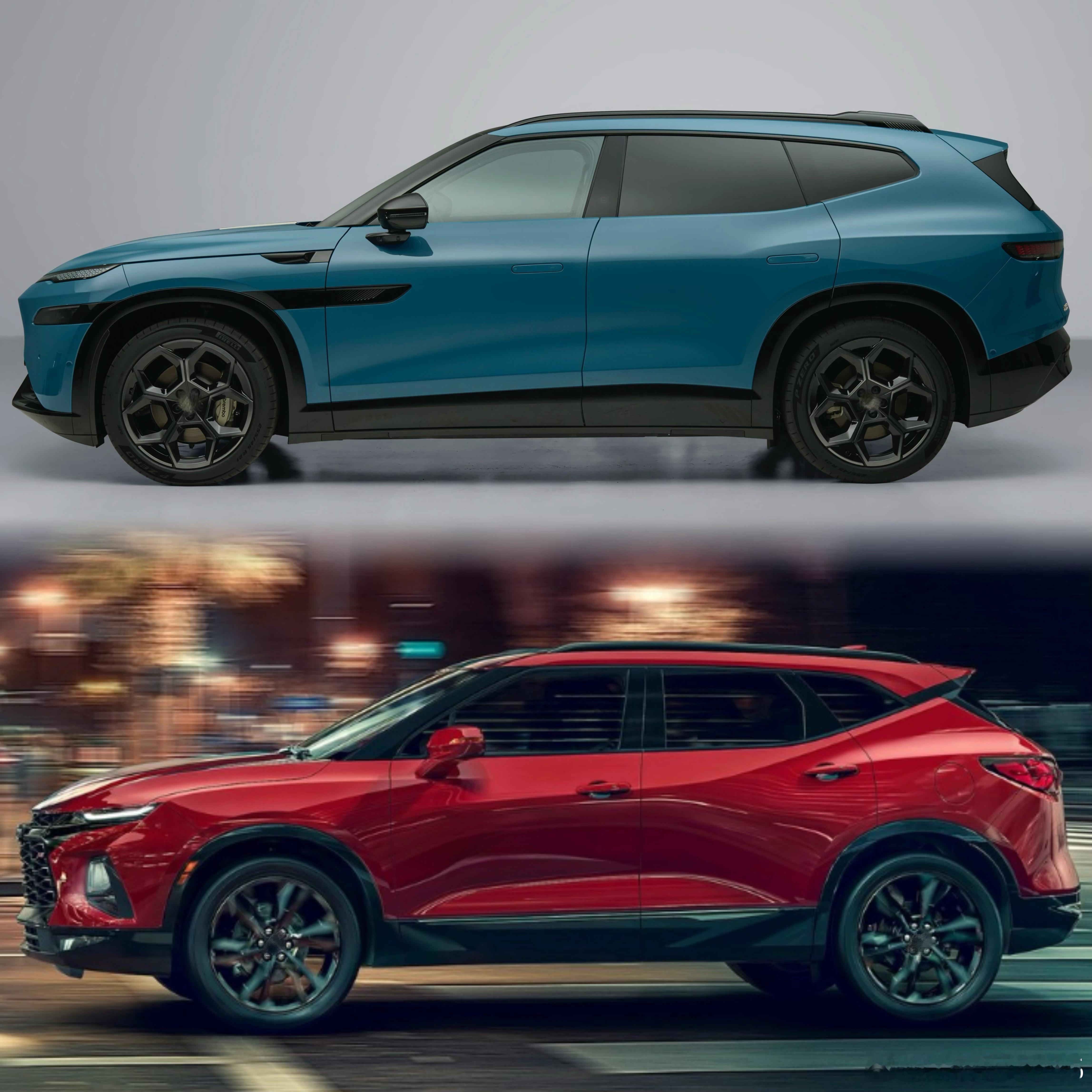 别放大看了！我把车轱辘标全马赛克了上图和下图，谁是谁？ （没难度的吧；最快答对有