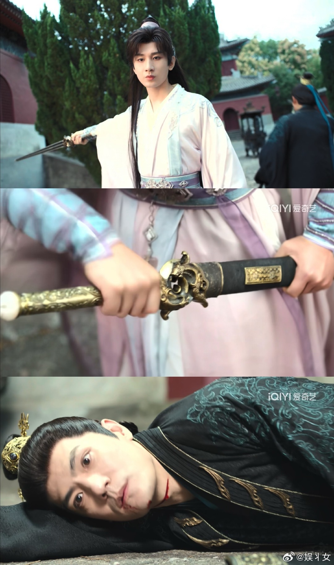 赴山海男主开大争着送buff萧秋水一剑灭剑王，帅炸了。 ​​​