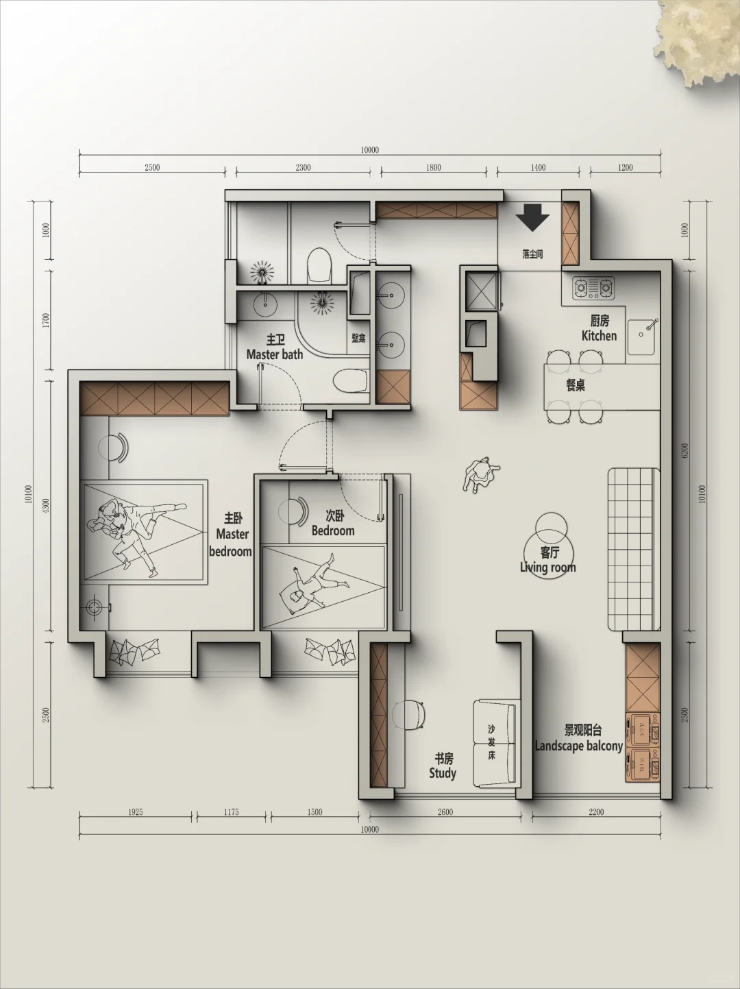 🍁户型改造丨四川73m²一卫改两卫