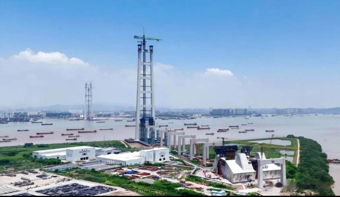 狮子洋通道传来最新建设消息，通车时间计划是2029年。

狮子洋大桥散索鞍完成吊