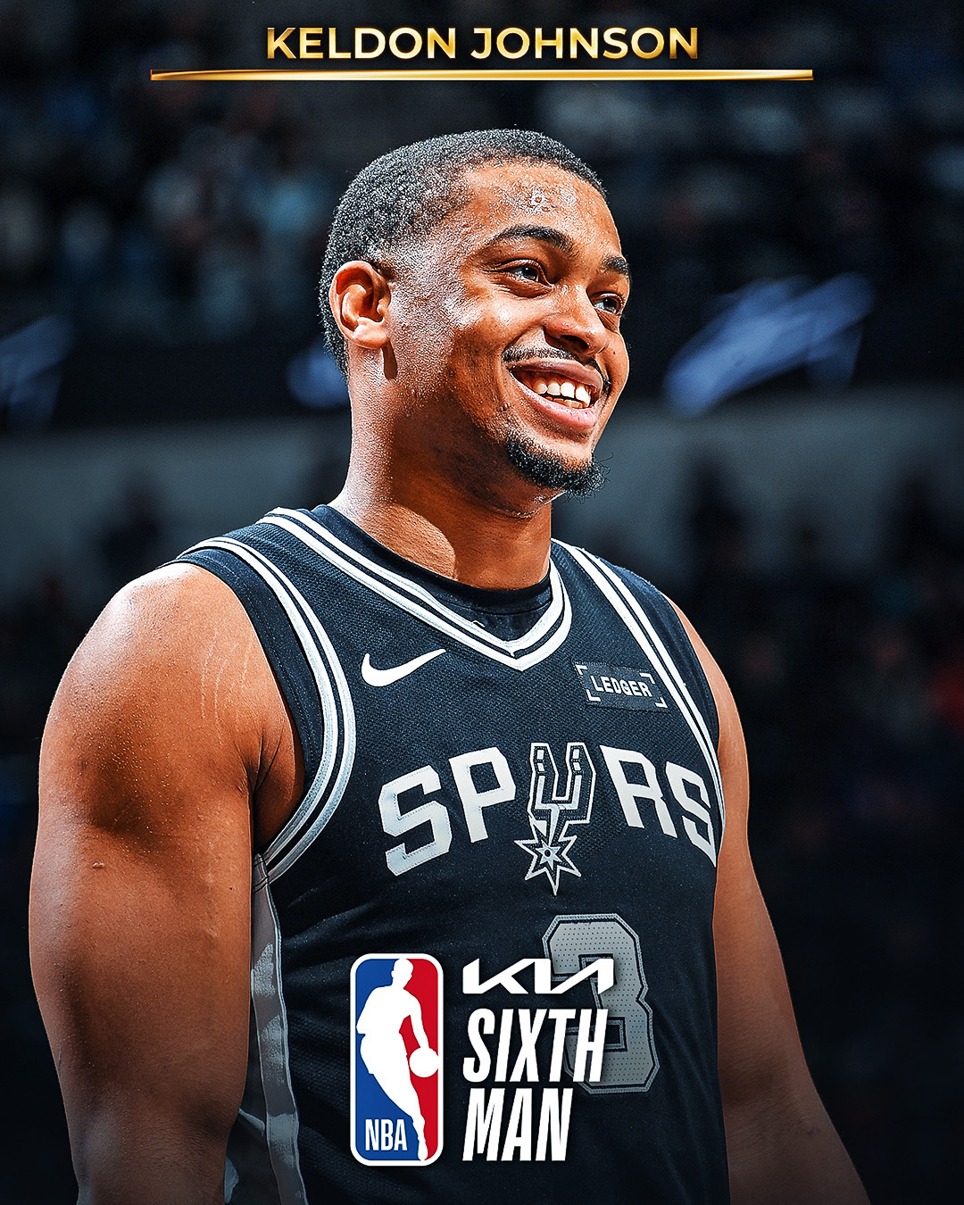 凯尔登-约翰逊当选年度最佳第六人！赛季出战83场（包括NBA杯决赛），场均13.