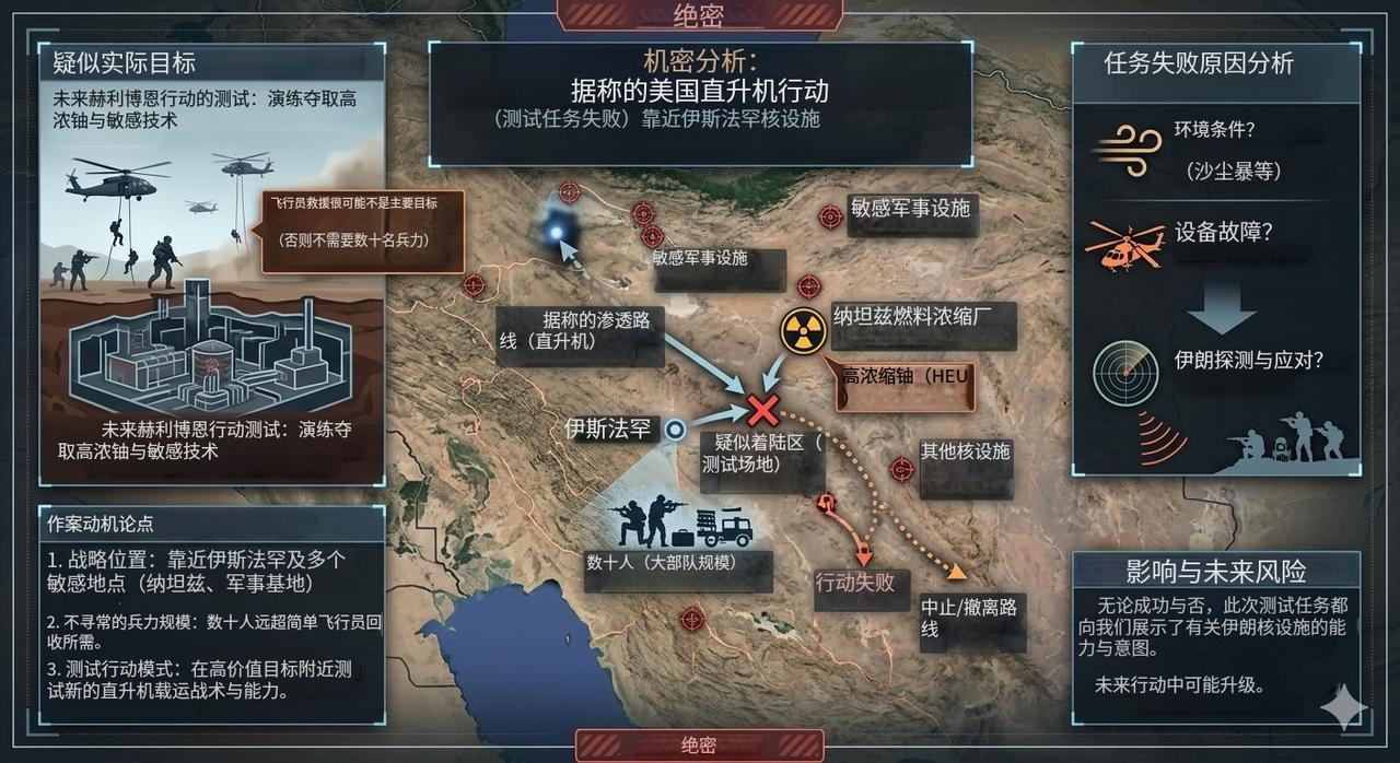 实锤！美军特种部队根本就没救飞行员，而是去抢夺浓缩铀的，伊朗革命卫队在美军临时着