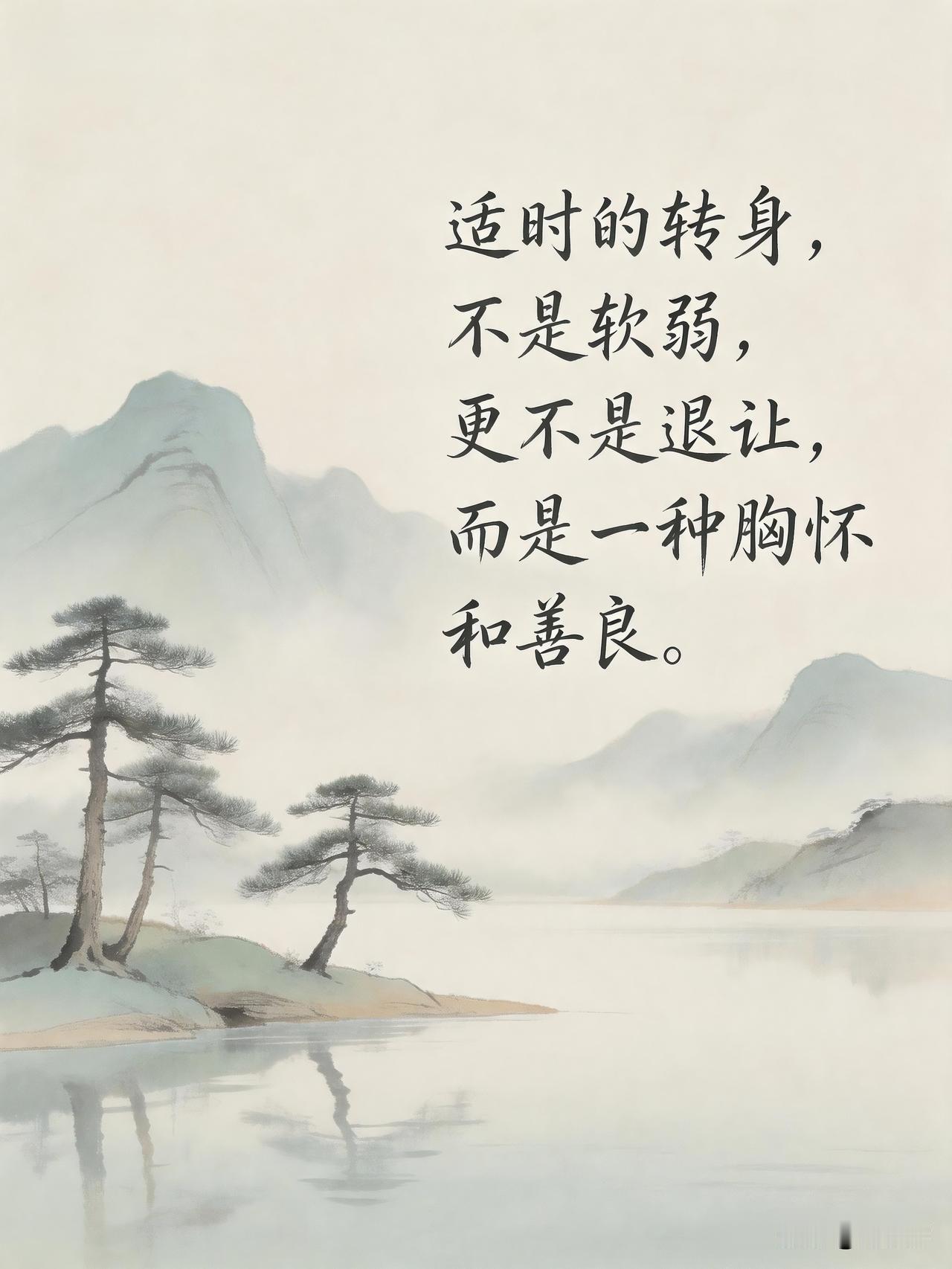 适时的转身，不是软弱，更不是退让，而是一种胸怀和善良。[作揖]这就像夫妻过日子一
