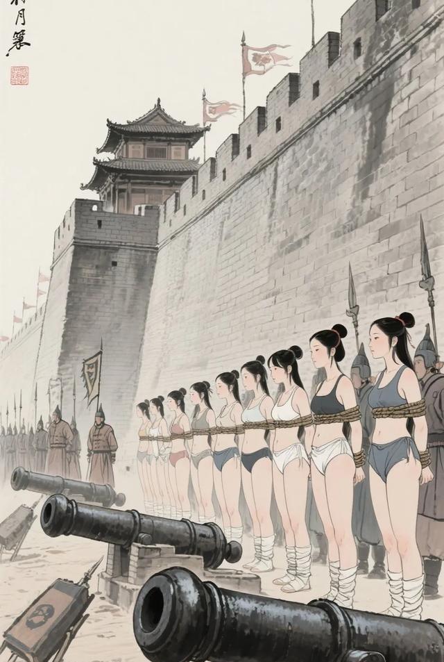 古人认为裸女组成的“阴门阵”可以对抗火炮，最早使用的是明朝的杨应龙叛乱，叛军逼迫