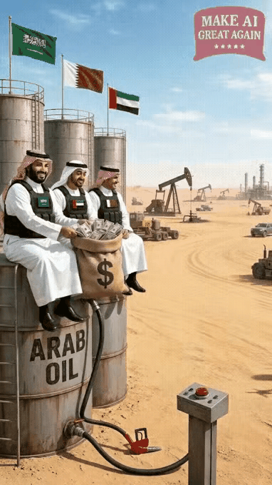 美国和以色列打伊朗，双方赚得盆满钵满？
伊朗把中东几个曾经的兄弟给炸了，油和气都