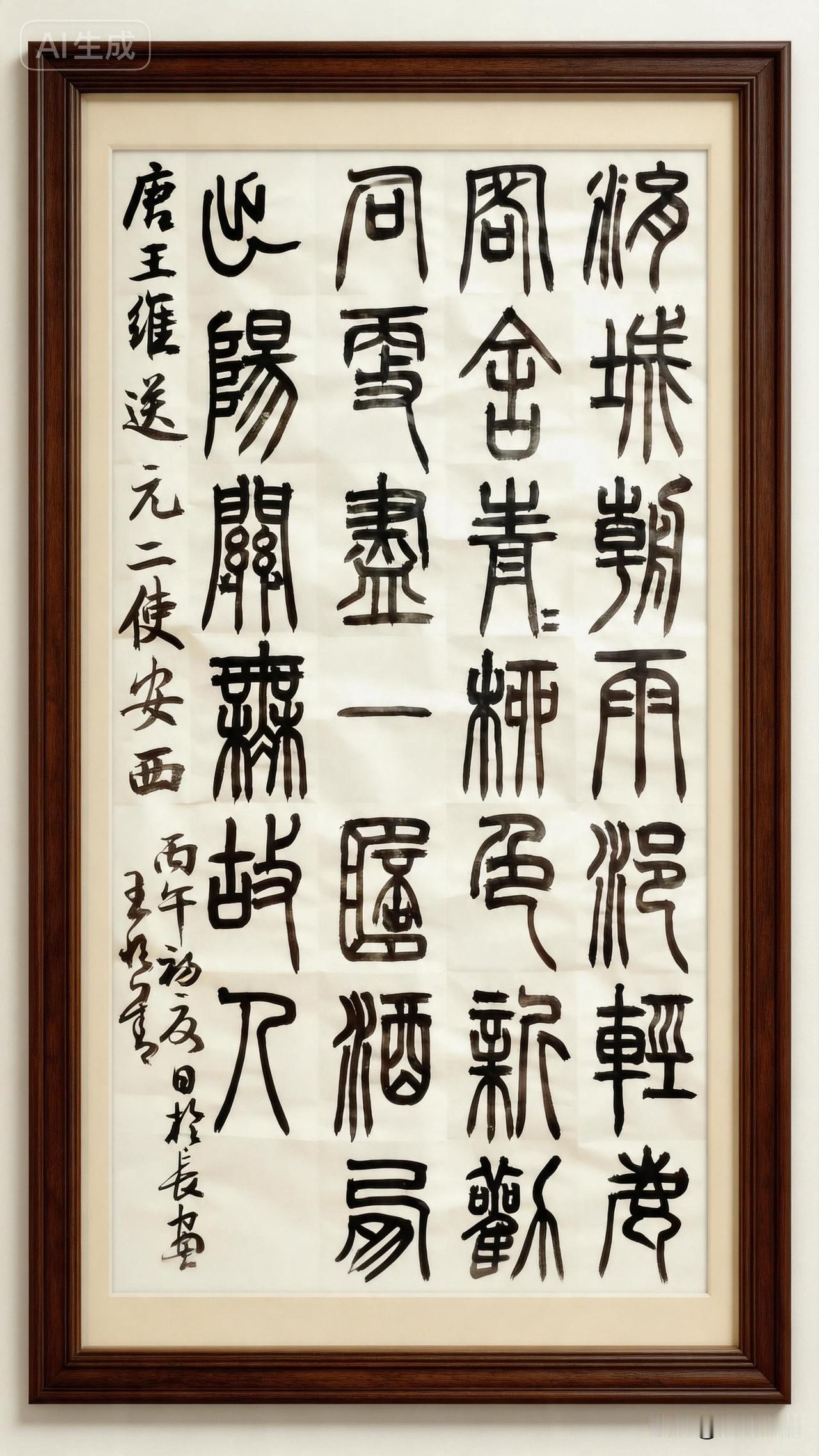 千古送别绝唱｜王维《送元二使安西》王恒善篆书

渭城朝雨浥轻尘，客舍青青柳色新。