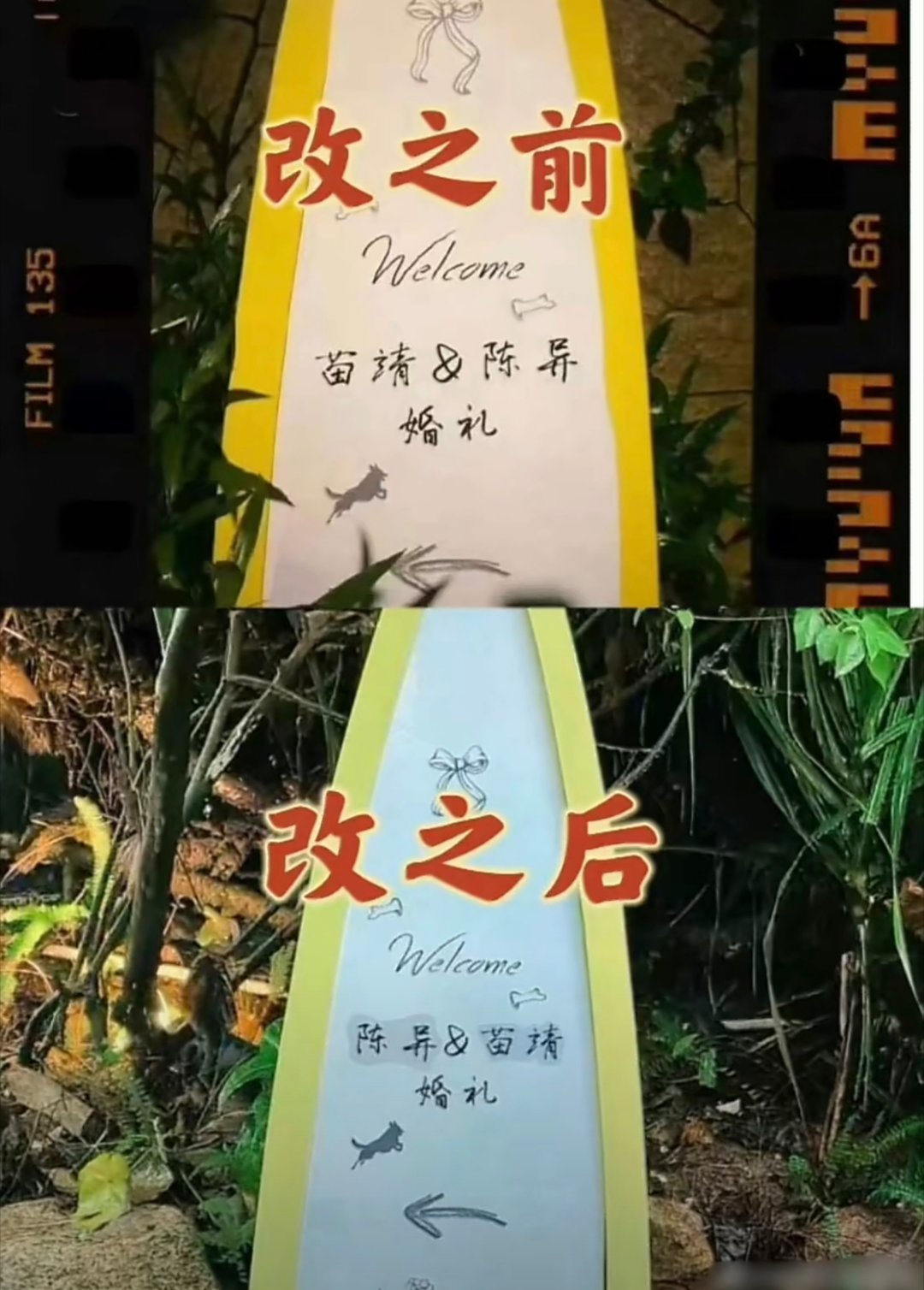 《野狗骨头》也有过改男女主婚礼名字前后的事 