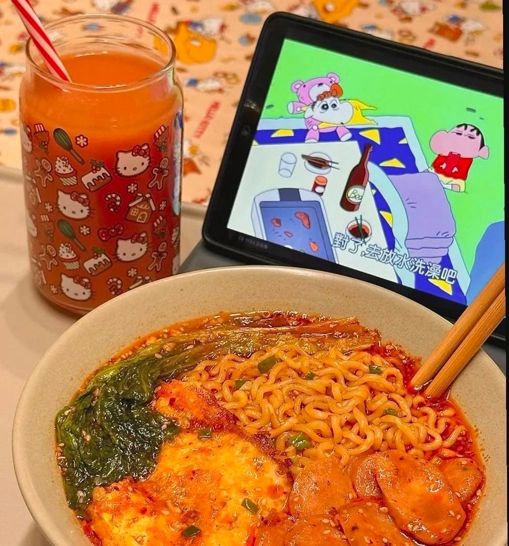 ๑ 🧈𓂃⋆｡˖🍳🥛☁️“泡面加蛋 烦恼滚蛋 𓌉 𖦹 𓇋” ​​​