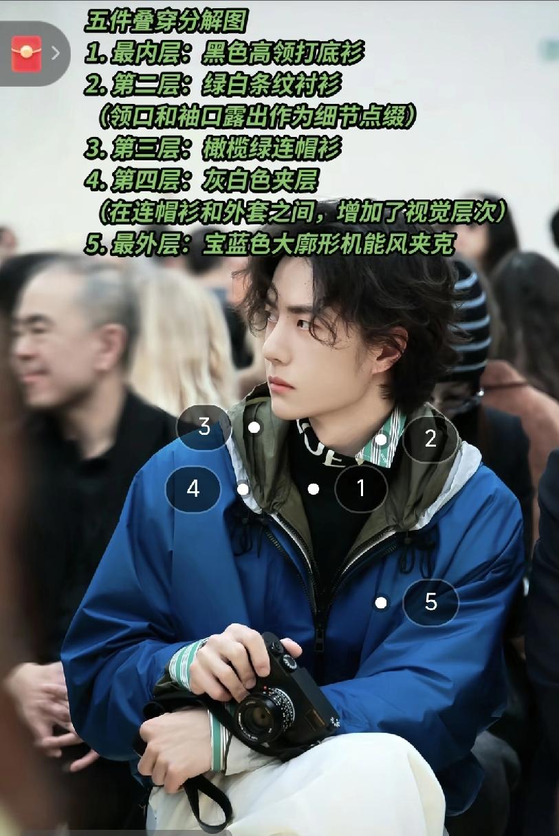 跟着王一博学穿搭都已经风靡全抖了！[祝福][祝福]
可是数一数王一博的这身儿叠搭