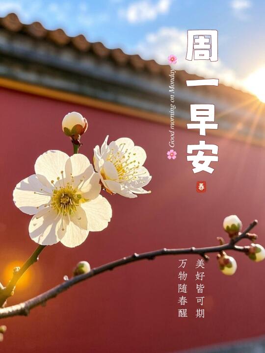 空气中有了春天的味道，梅花文案｜周一早安