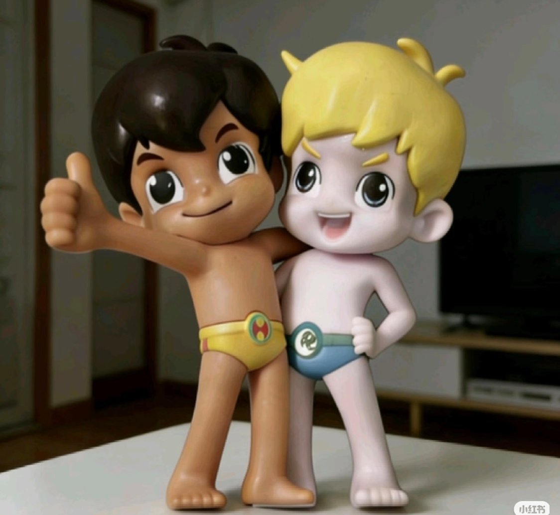 海尔兄弟家族亮相上海童年回忆杀来啦！经典形象原汁原味亮相，看着就亲切。老IP能一