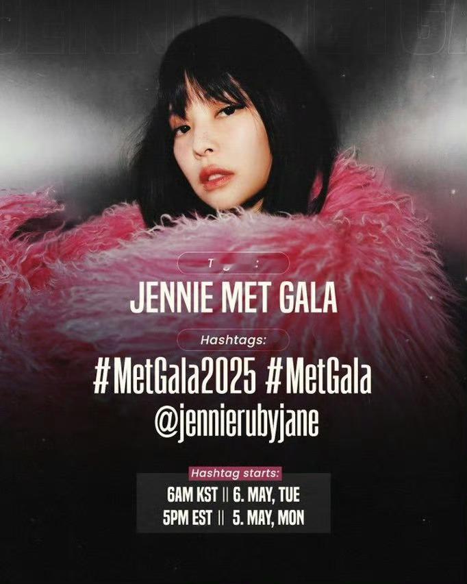 JennieLisa朴彩英亮相MetGala 据报道，Jennie、Lisa、朴