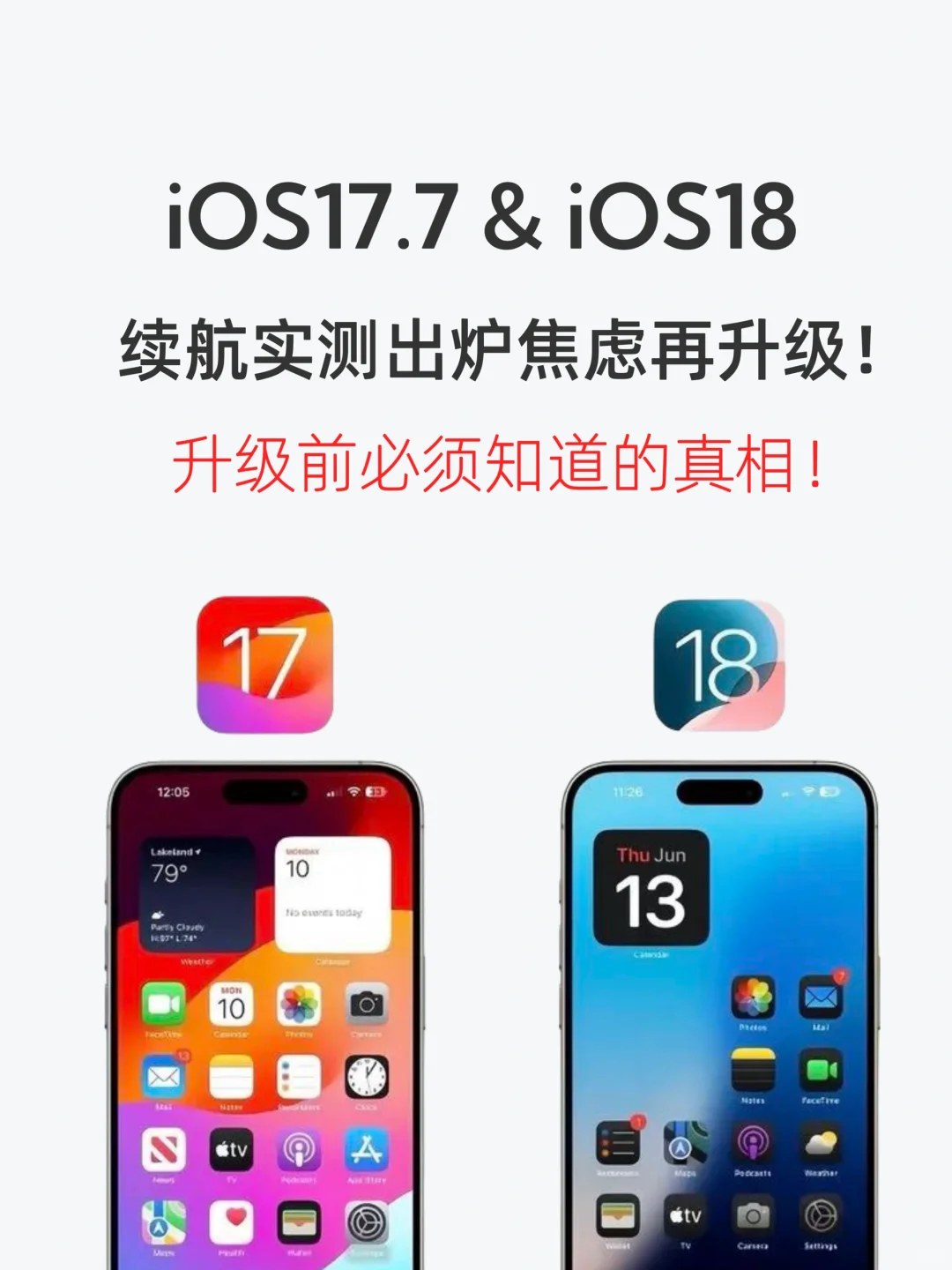 续航焦虑再升级！iOS 18续航实测真相来了！