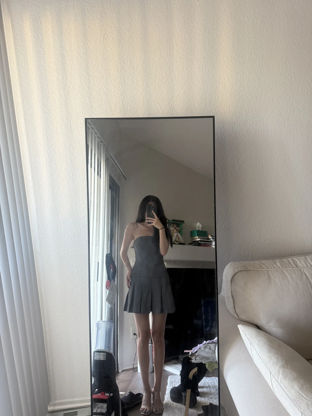 Aritzia神仙小灰裙｜完美的抹胸裙