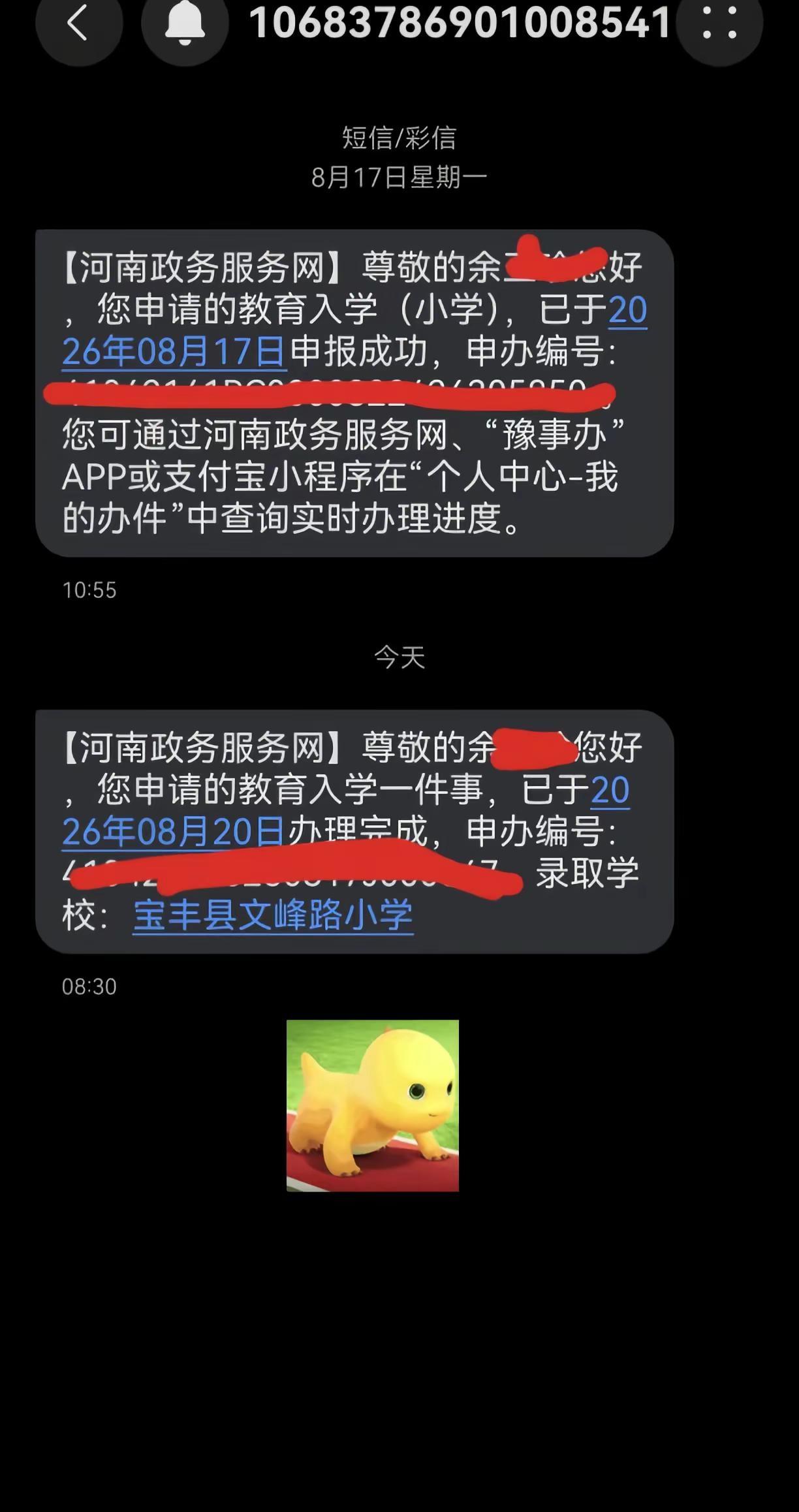 这两天等的心惊胆战，这下好了，悬着的心可以放下了幼升小线上报名 终于等到审核通过