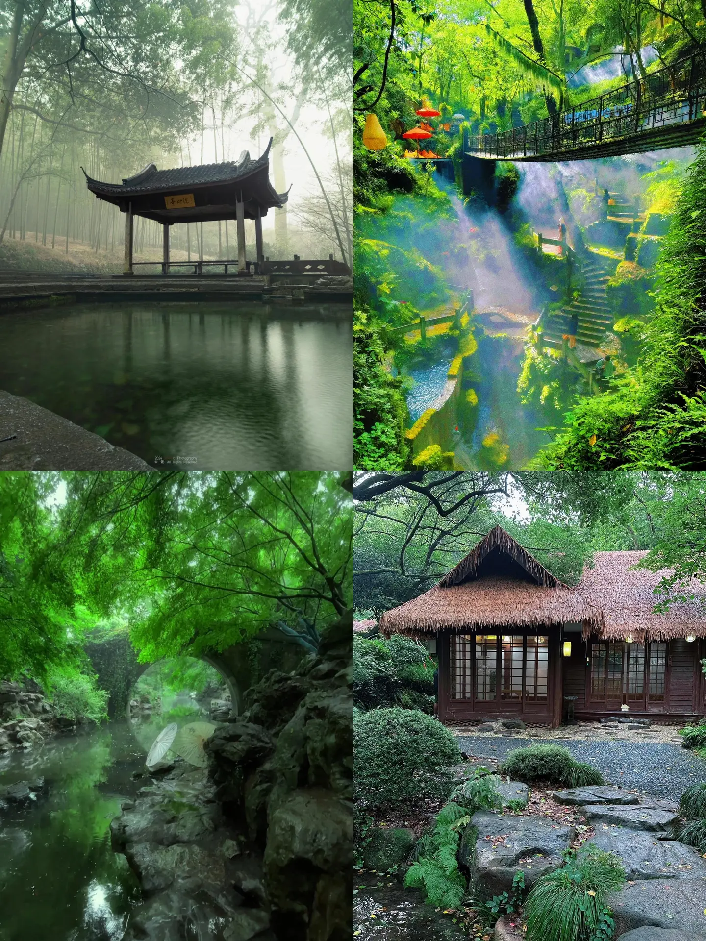 杭州全部的十二个绿色仙境一览.