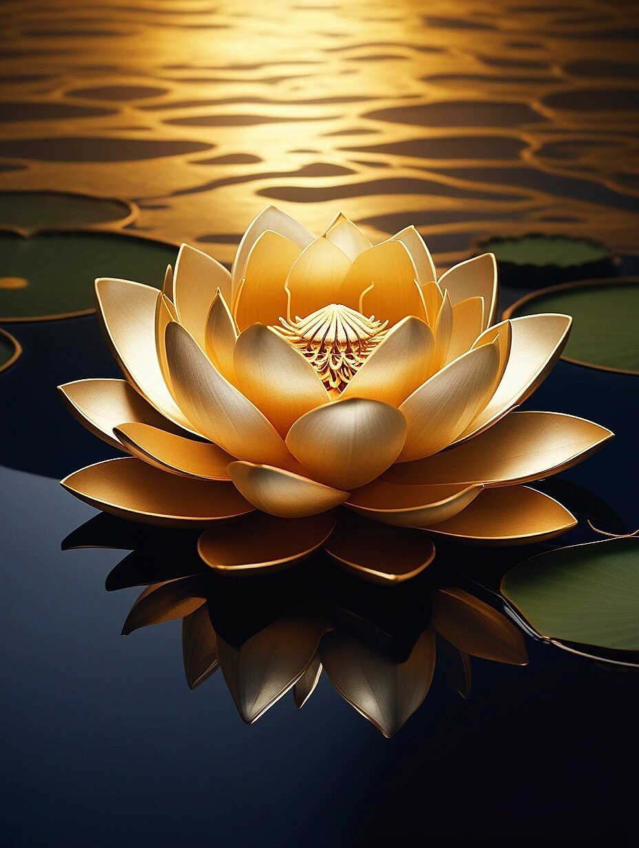金莲盛开，好运常在。 ​​​