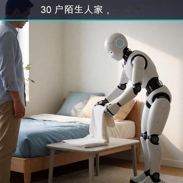 机器人进没进过的家就能干活：30 户零样本测试，成功率从 9% 提到 56%
 